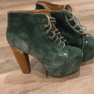 Forest green Jeffrey Campbell Lita Platforms!